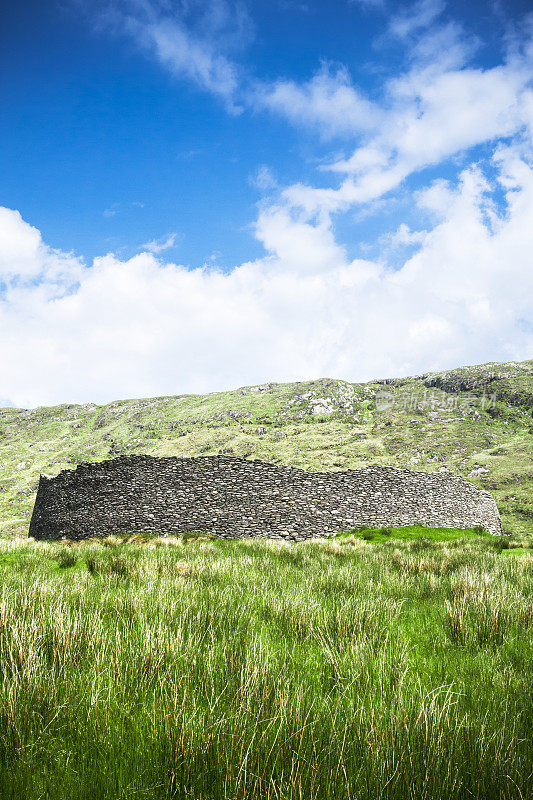 Staigue Stone Ringfort，凯里郡，爱尔兰。